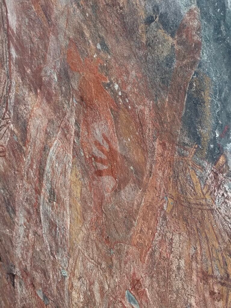 parc national de Kakadu, dans le Territoire du Nord , peinture rupestre main